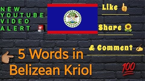 How to say 5 words in Belizean Kriol #Belize #Love #xpressurselfshirts