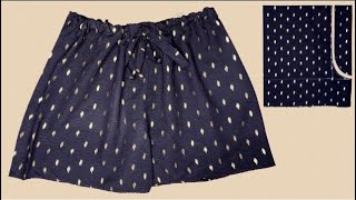 No Elastic, No Zipper Shorts Diy How To Sew Shorts Without Elastic Short Tutorial For Beginners