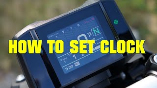 2021+ YAMAHA MT-09 / 2022+ XSR 900 - HOW TO SET CLOCK