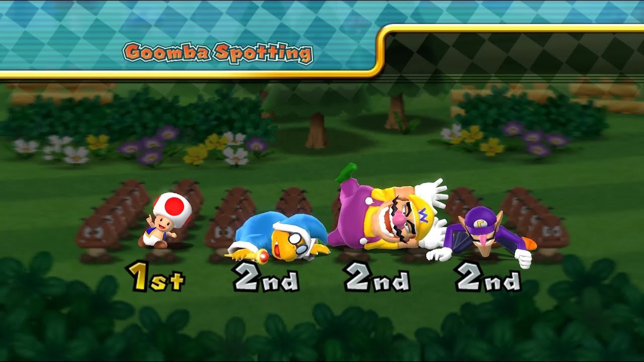 Mario Party 9 Garden Battle - Wario vs Kamek vs Waluigi vs Toad (Master Difficult) #9 Mario Gaming