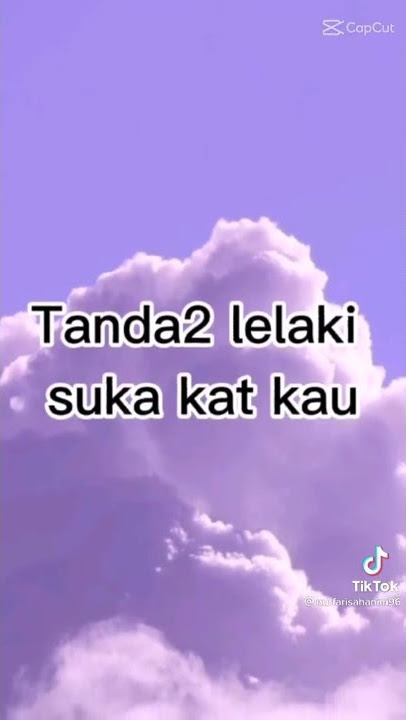 TANDA lelaki suka kat kau♡♡
