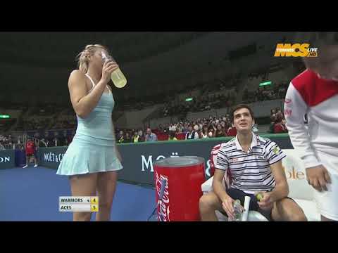 Cameraman zooms in on Maria Sharapova's panties at the IPTL 2015  She's surprised ! HD   YouTube 108