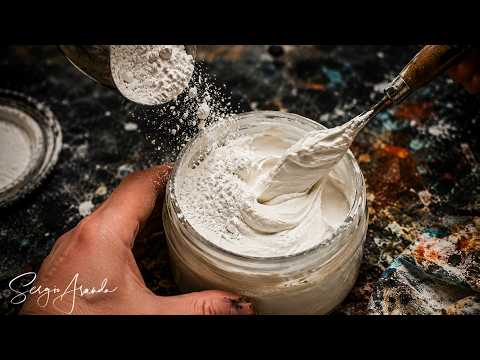 Stop buying expensive gesso. Make your own with marble dust…