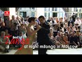 Ariadna Naveira and Fernando Sanchez at night milonga in Moscow. На ночной милонге в Москве.