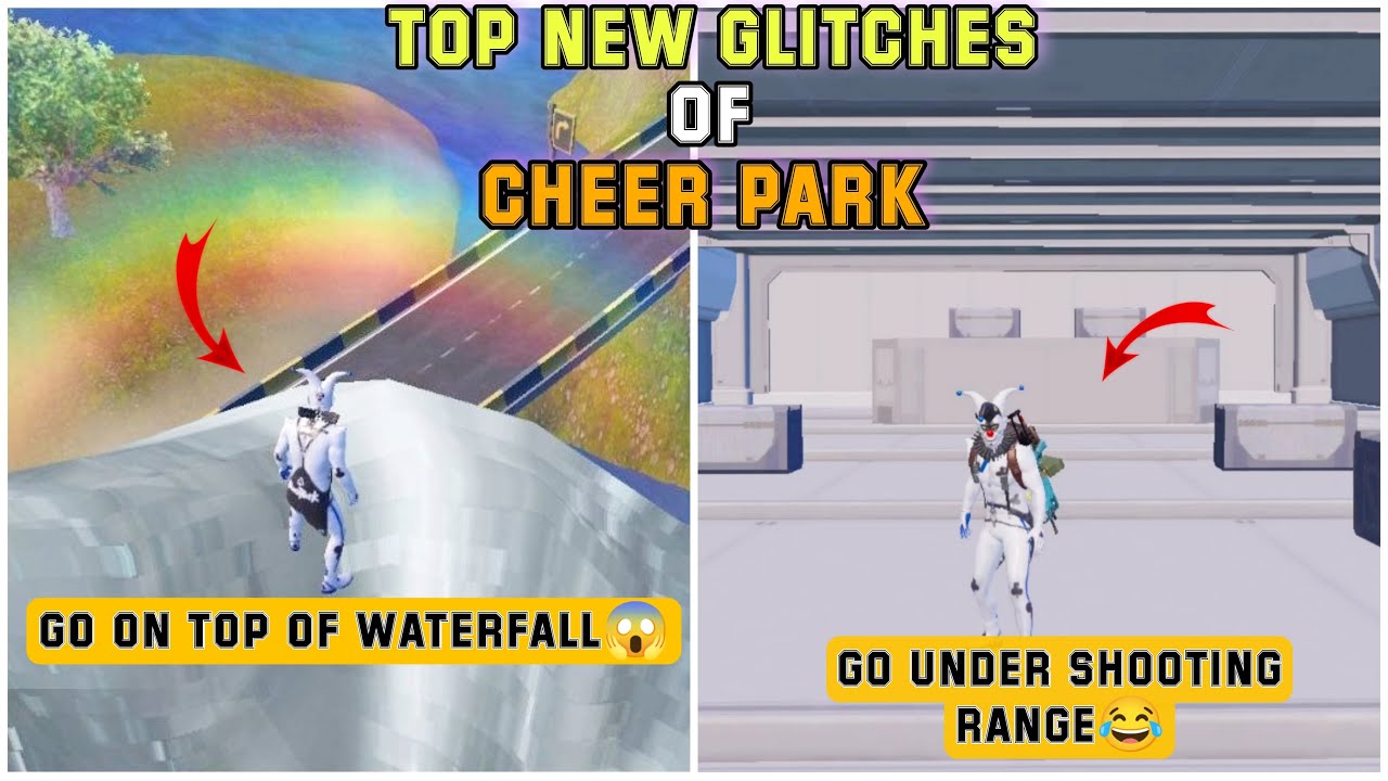 Top  New Cool😝 Glitches Of New Cheer Park || Bgmi New 2.0 Update| Go Under Shooting Range 😂