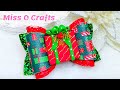 Christmas Gift Hair Bow Tutorial  / How To Make Faux Leather Hair Bows | Miss O Crafts