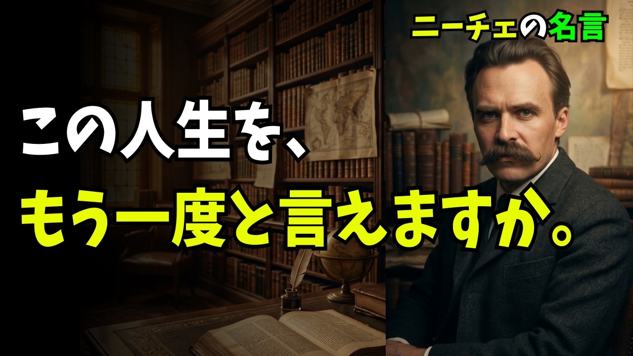 ニーチェ名言10選｜この人生を、もう一度と言えますか
