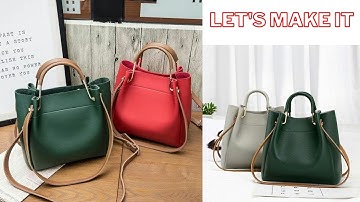 Luxury Handbag Tutorial | Just In 10 Minute No Lining | DIY Simple Leather Project