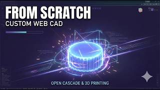 Custom Web-Based CAD: Boolean Operations & Radial Menu Demo
