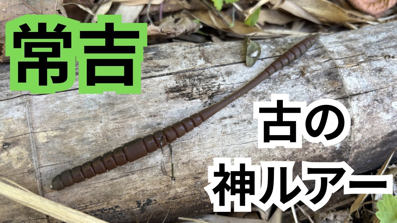 バス釣り】古の神ルアーは現代でも釣れるのか！？スーパー常吉ワーム