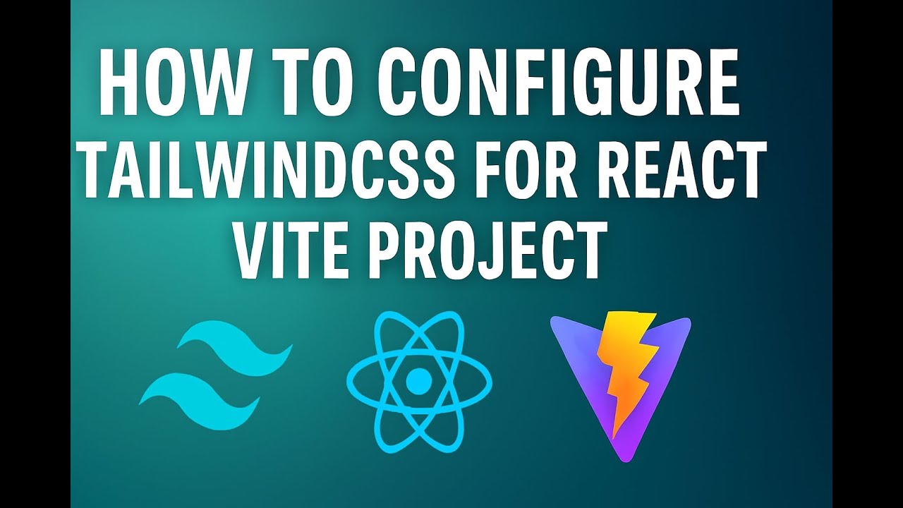 How to configure tailwindcss for react vite project - YouTube