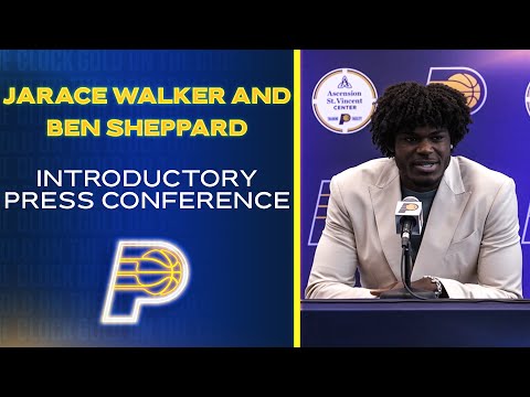Indiana Pacers: Jarace Walker And Ben Sheppard Introductory Press Conference (June 23, 2023)