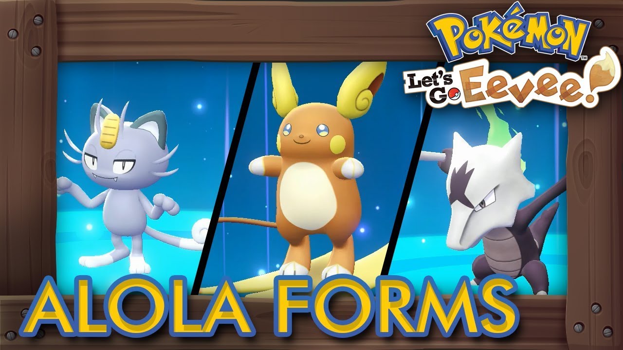 How To Get Shiny Alola Forms In Pokémon Let's Go Pikachu / Eevee! (Shiny Alolan  Pokémon) 