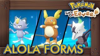 Pokémon Lets Go Pikachu & Eevee - How To Get All Alola Forms