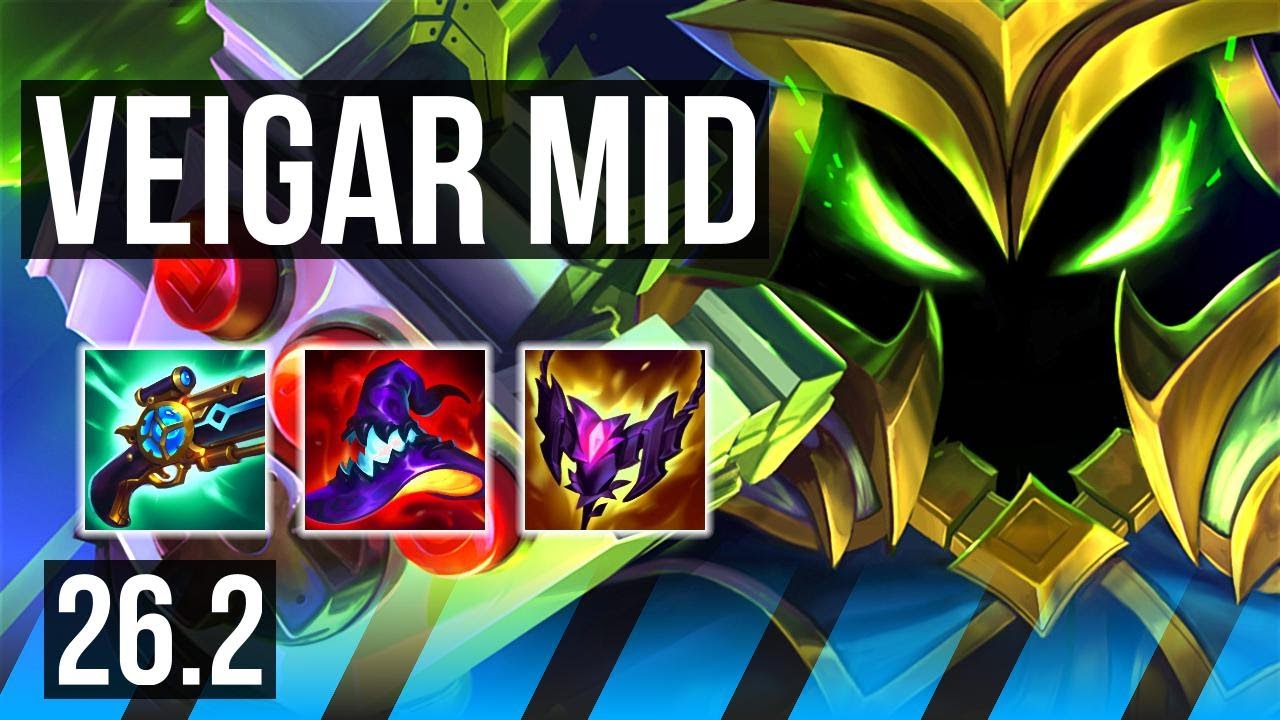 VEIGAR vs YASUO (MID) | Unsealed Spellbook, 46K damage | NA Grandmaster | 26.2