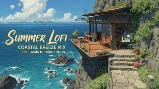 Beach lofi | summer lofi - ocean waves lofi ~ tropical lofi for deep focus lofi study beats