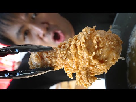 สูตรโกง ทอดไก่แบบ KFC ไม่ต้องใช้มือคลุก : โคตรง่าย โคตรอร่อย