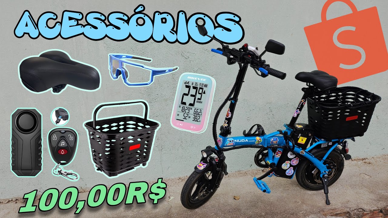 Acessórios Para Minha Bike Elétrica Part 2 #shopee #aliexpress 