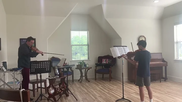 Daniel and his violin teacher Mr  Krigbaum Viola p...