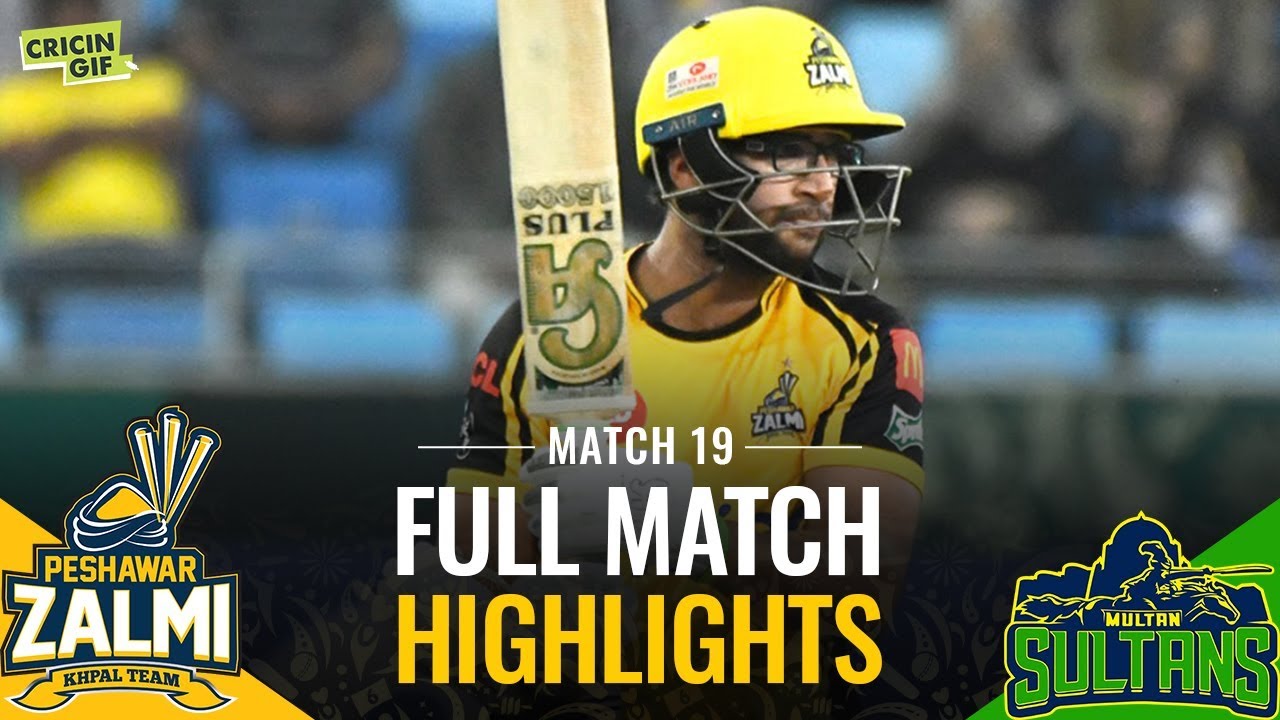 PSL 2019 Match 19: Multan Sultans vs Peshawar Zalmi | Sprite Full Match Highlights