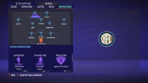 FIFA 21 Custom Tactics - Recreate 3-4-1-2  of Inter + Instructions - Replicate real system