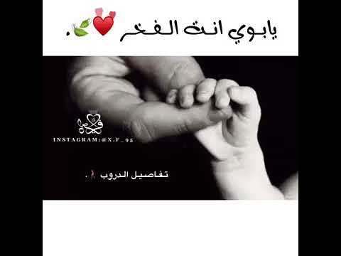 أبي يا صاحب القلب الكبير ياصاحب الوجه النضير