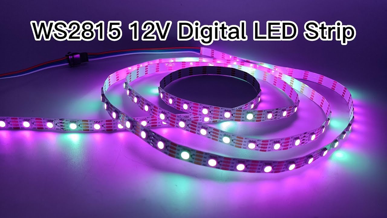 Tira Led 5050 Pixel Ws2815 Rgb Interior 5m 12v Ip20 60 Led/m