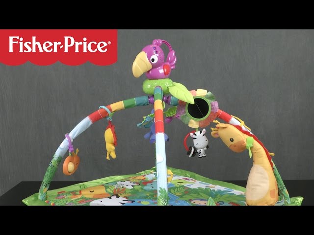 Fisher-Price Rainforest Music & Lights Deluxe Gym, baby gym with