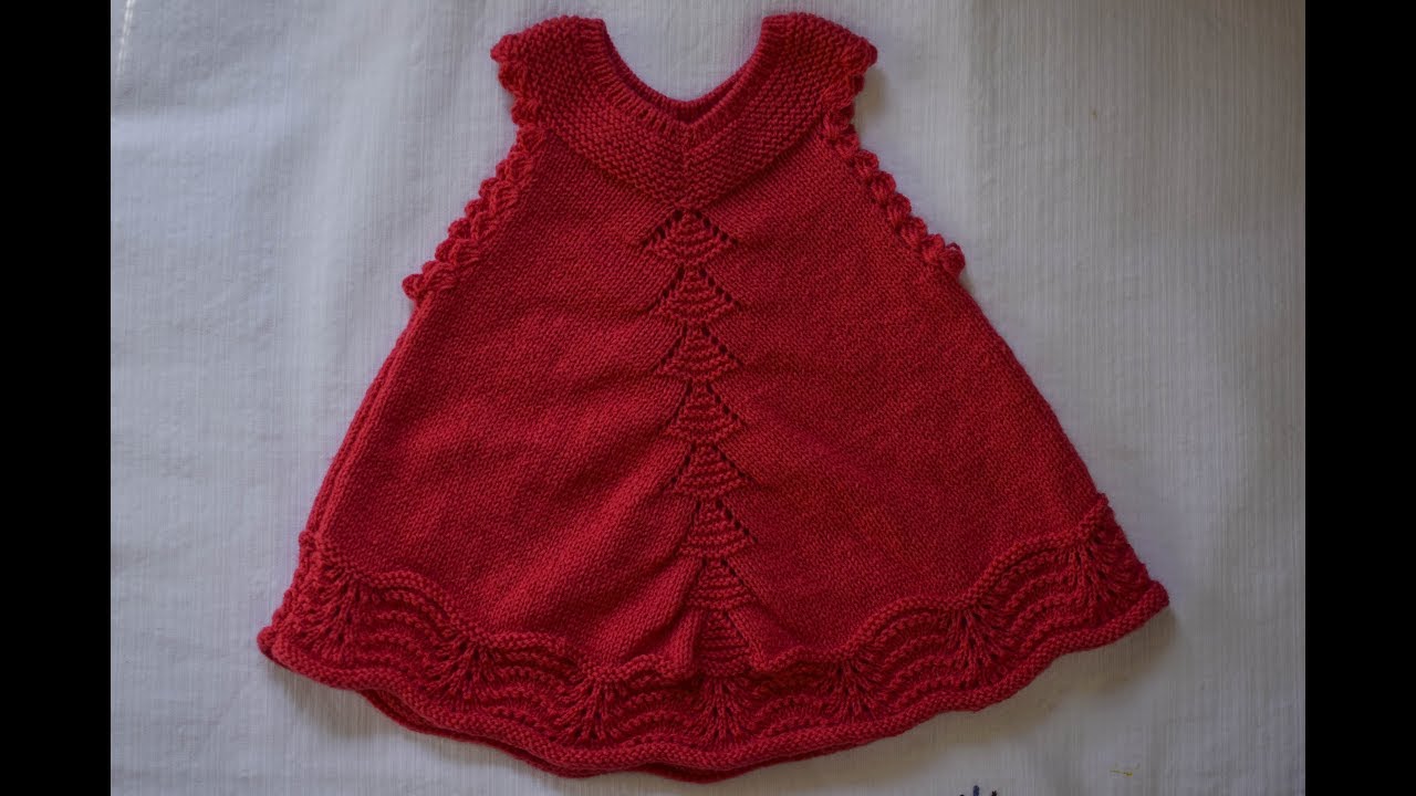 Knitting Baby Frock / Tunic (Part-1) - YouTube