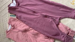 Love these organic cotton sleep sacks! + so does my toddler!