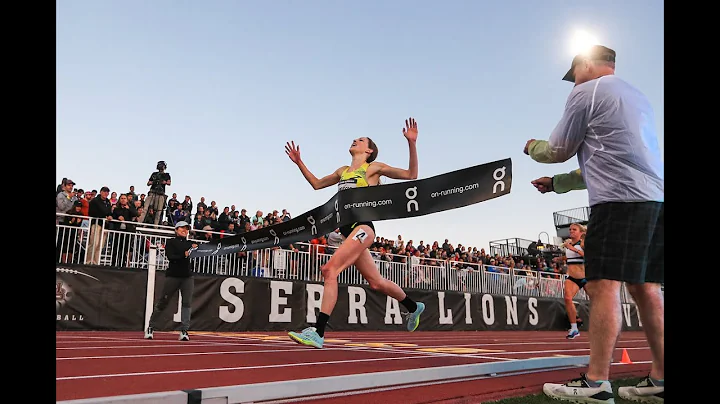Natosha Rogers wins the Track Meet 5000m with a bi...