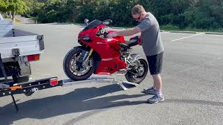 Rack N Roll / Rack N Ride SPORTS Motorcycle Carrier UNLOADING