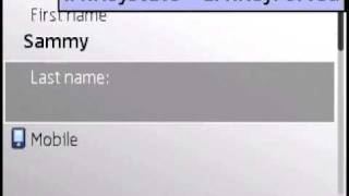 adding a contact in nokia e72