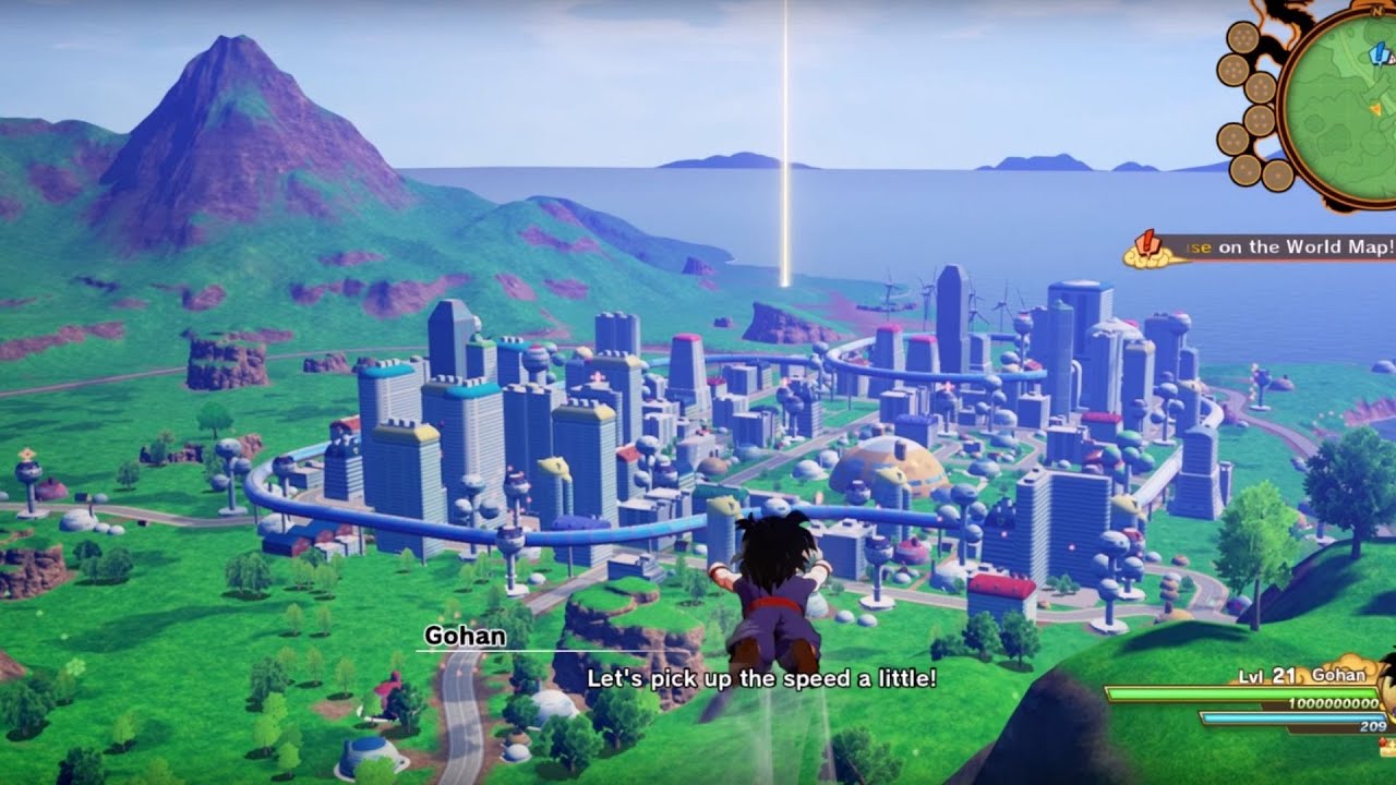 How Big Are The Maps In Dragon Ball Z Kakarot Fly Across The
