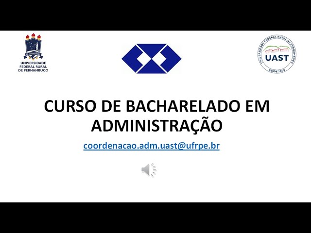 Apresentação do Curso – Administração