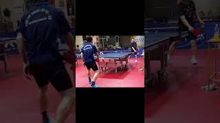 Training Backhand Block With Long Pips Rubber