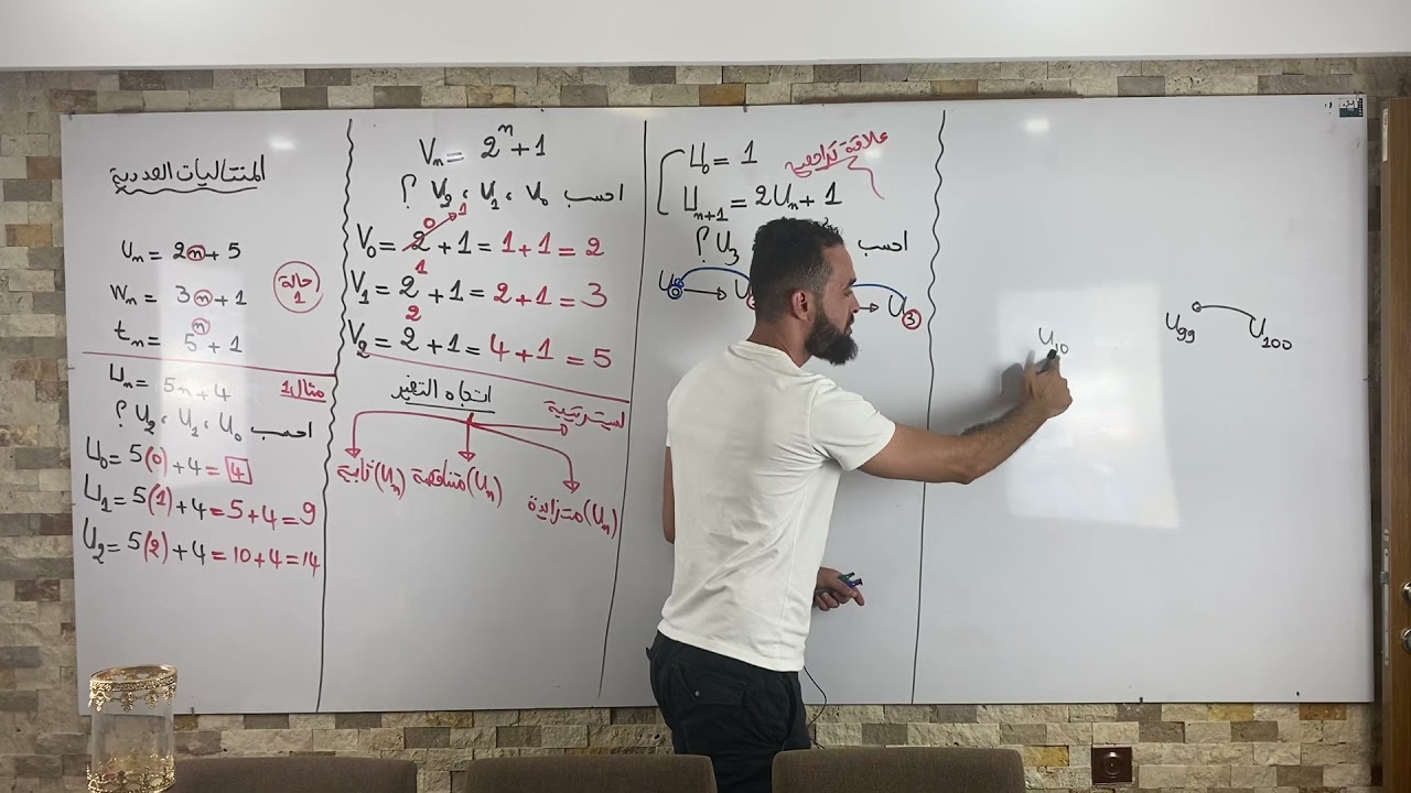 الحصة 1 المتتاليات العددية شعبة تسيير والشعب العلمية