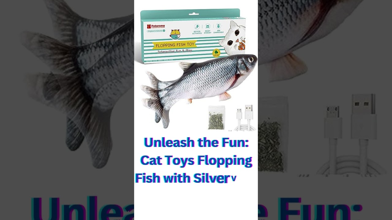 Elevate Playtime: Engaging Cat Entertainment with Flopping Fish Toy