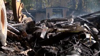 UPDATE: Fire crews respond to home engulfed in flames near Wykoff