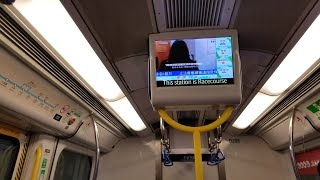 [千再戰首班經馬] 港鐵 EAL SP1900 (E205/E207) 大學至九龍塘行車片段 (紅磡經馬場)