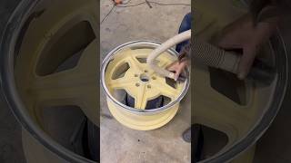 This Wheel Cost $300 to Powder Coat #powdercoating #wheels