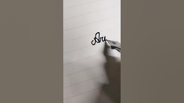 Arif name signature in cursive #shorts