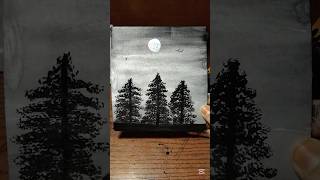 How to draw a easy acrylic scenery!!!!!