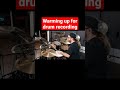 Remote Drum Recording Warm Up (online session drummer)