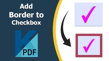 How to add border to checkbox in pdf using Kofax Power PDF