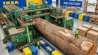 Inside the IKEA Mega Factory : Turning 50000 Trees into Millions of Furniture