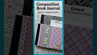 Easy Composition Book Makeover #journal #craftygiveaway  #shorts