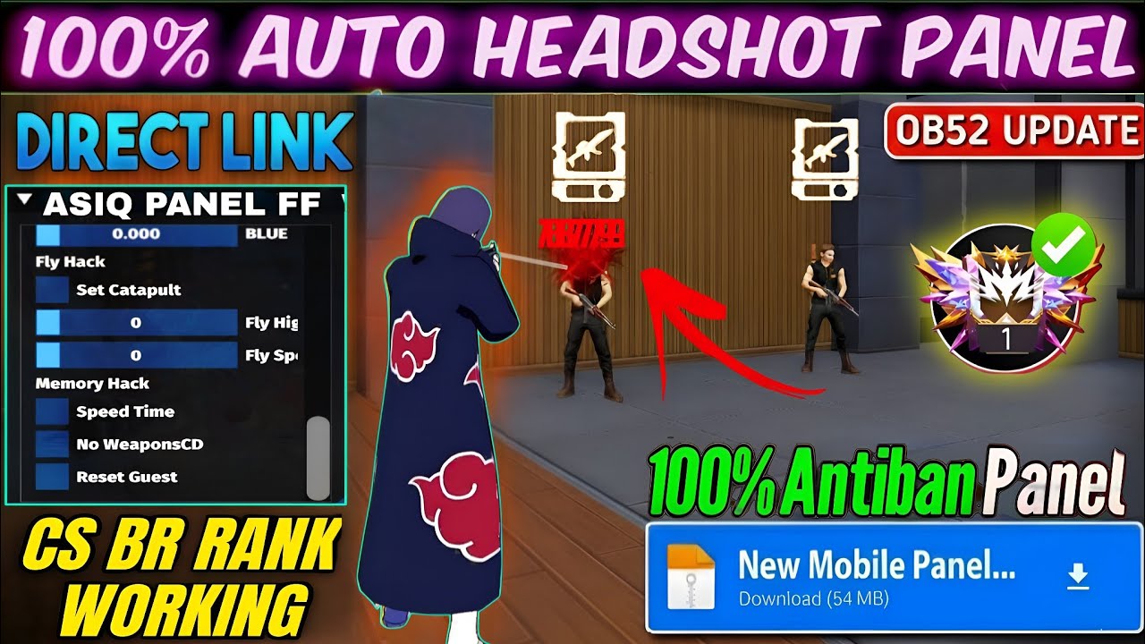 Free Fire Panel Mobile 🔥 FF Antiban Panel OB52 | Free Fire Hack New 😈 FF Injector 2026 | FF Panel
