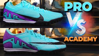 PRO vs ACADEMY. Nike Mercurial Vapor 15