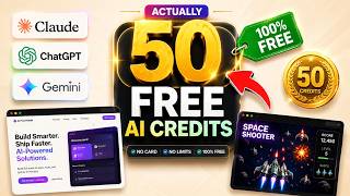 50 FREE AI Credits! Build Complete Apps Without Paying | How to use Gemini models for free